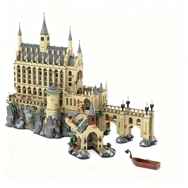 Model Kit Harry Potter - 3123PCS Magic Movie Harrying Hogwared Castle