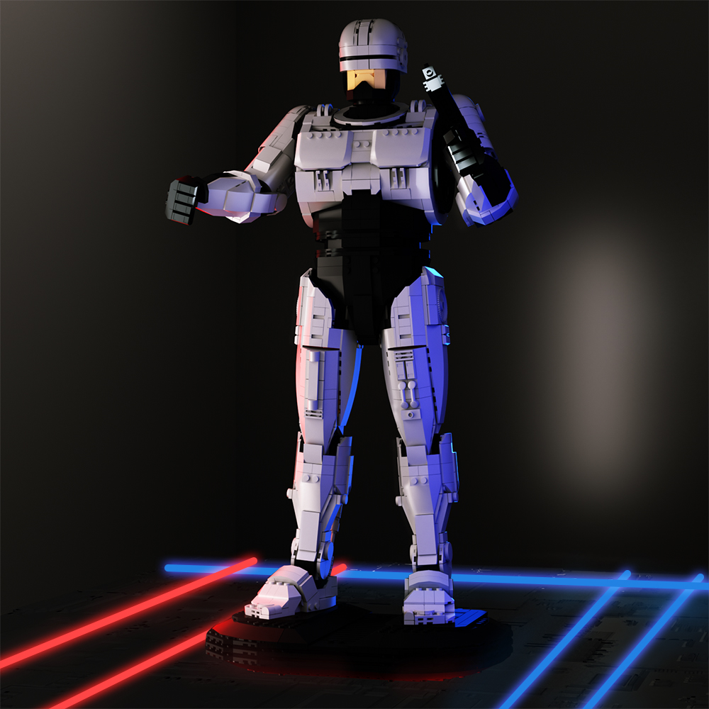 MOC RoboCoped Robot Building B - Model Kit Robocop review and price