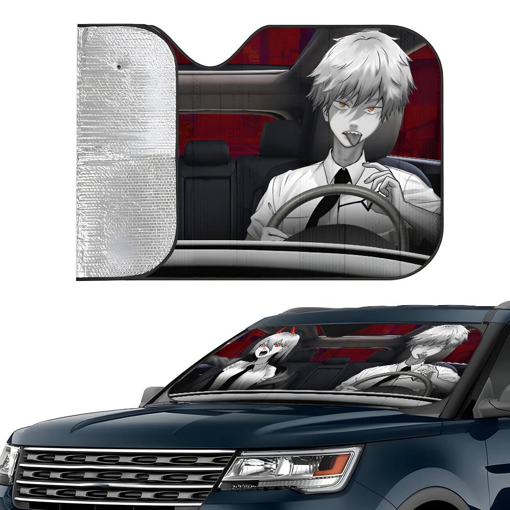 C-Chainsaw Man Anime Car SunSh - Model Kit Chainsaw Man review and price