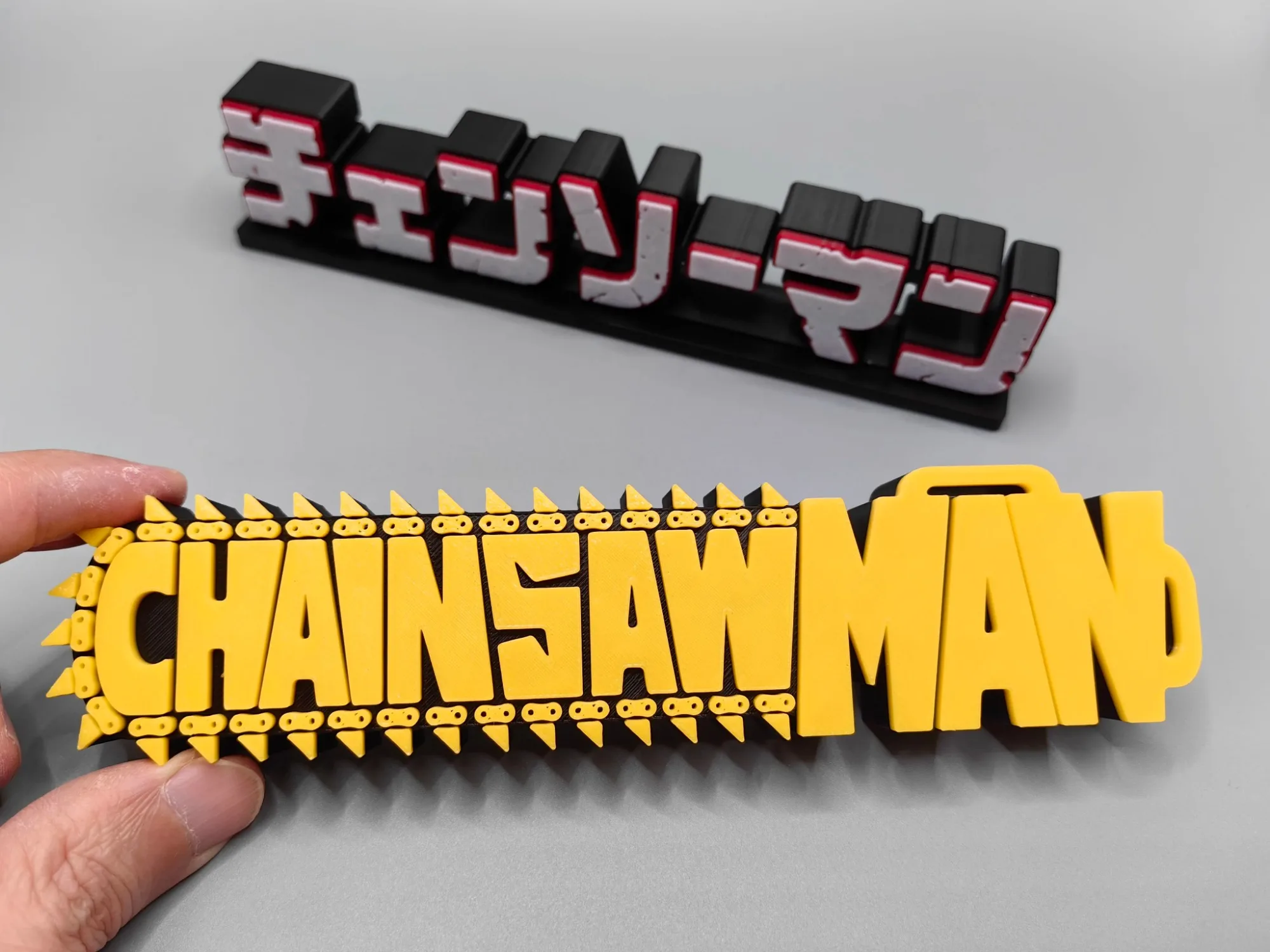 Anime Chainsaw Man 3D Logo Mod - Model Kit Chainsaw Man review and price