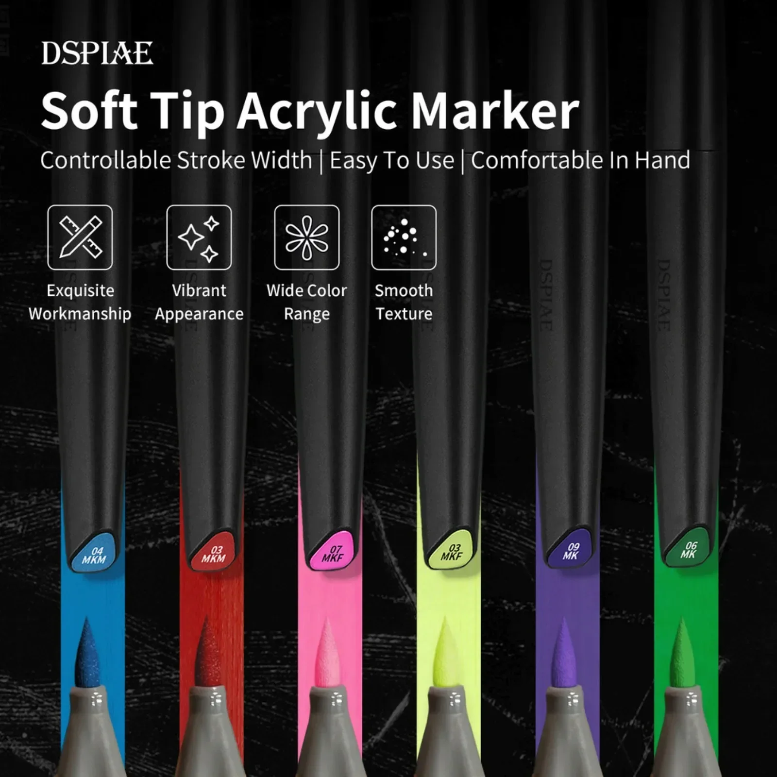 DSPIAE Soft Tip Water-based Ma - Model Kit Paint Set review and price