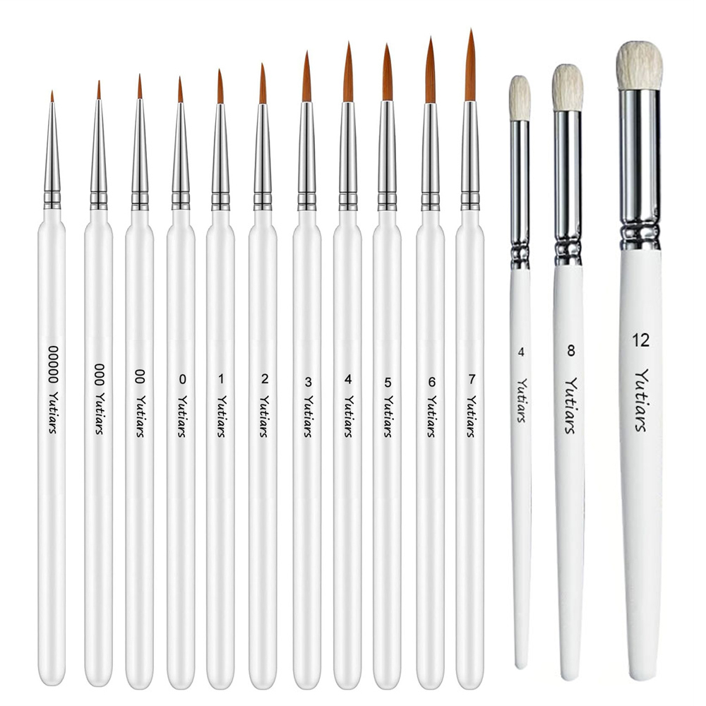 Wood Handle 14PCS Fine Detail  - Model Kit Paint Set review and price